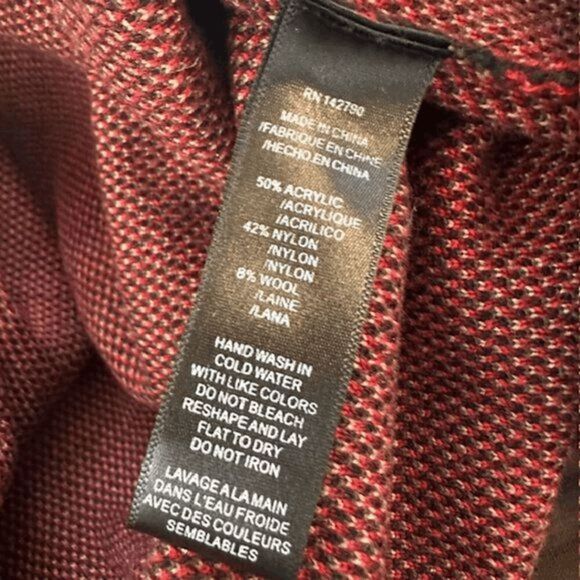 Max Sport Women's Floral Hooded Long Cardigan Sweater Black Combo Size Large NWT - Picture 7 of 8